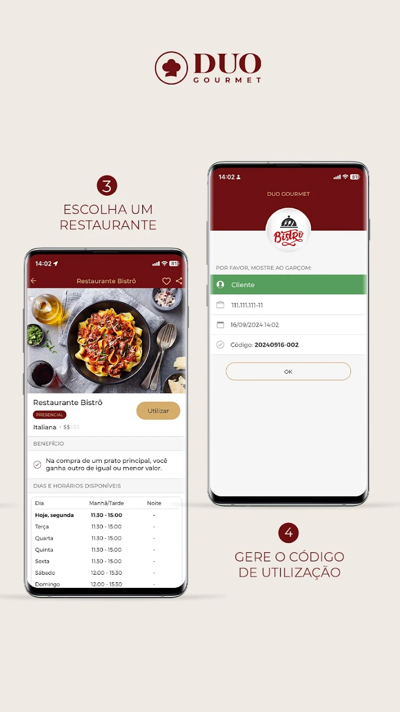 Rede de restaurantes parceiros